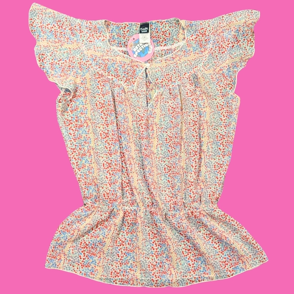 Twik Simons Light Floral Blouse Size S